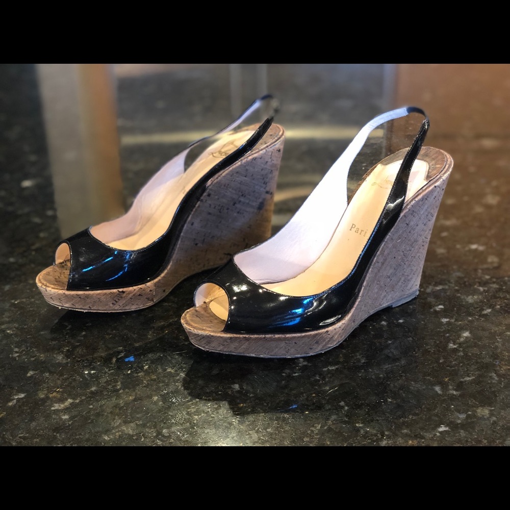 Christian Louboutin Wedge Sandal platform 39.5